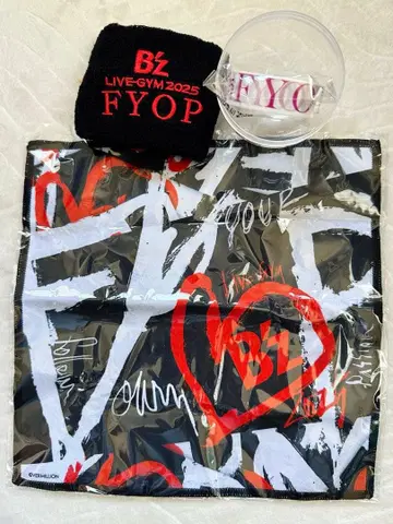 B'z FYOP 가챠 리스밴 & 마스킹 테이프 & 타월
