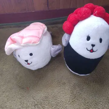 초밥 디자인 봉제 인형 2개 세트