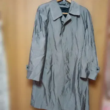 그레이 트렌치코트 롱 기장