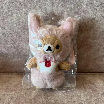 미사용 새상품 걸이형 봉제 인형 코리락쿠마의 딸기 없는 하루