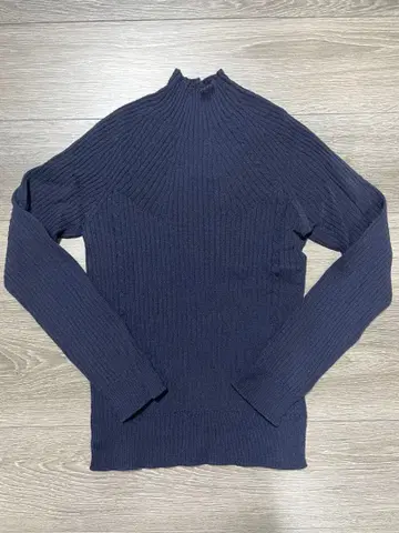 ANAYI 네이비 하이넥 스웨터 38