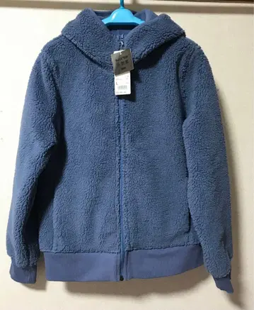 유니클로 방풍 블록 테크 플리스 보아 후드티