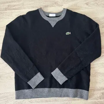 가격 인하 LACOSTE 스웨터 블랙 그레이