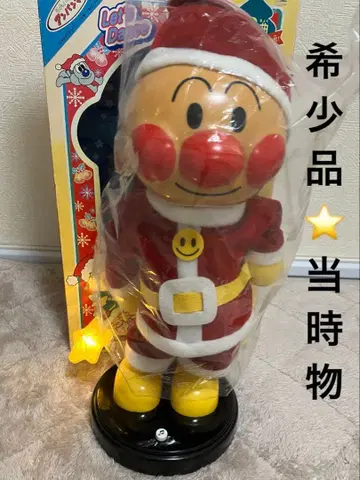 당시 물건 앙팡맨의 반짝반짝 재미있는 산타 피규어 헤이세이 레트로 빈티지