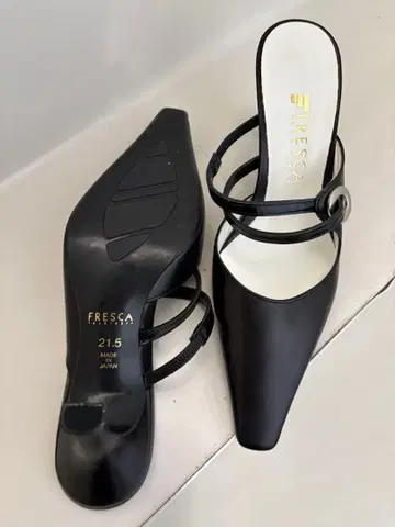 FRESCA 블랙 스틸레토 펌프스 21.5