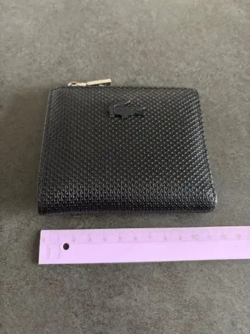 Lacoste 블랙 접이식 지갑