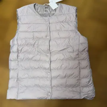 UNIQLO Pufftech 다운 베스트 L 70 라이트 퍼플