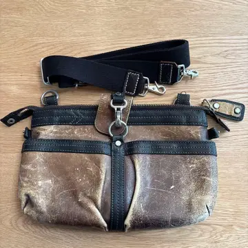 린쿠 LIN-KU 남성용 가죽 숄더백