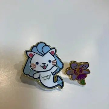 오사카 간사이 만박 싱가포르 파빌리온 마리 만박 핀 배지 2개 세트