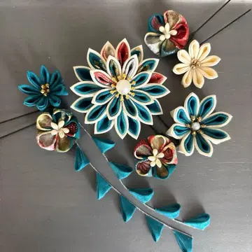 기모노 하카마 졸업식 시치고산 성인식용 머리 장식 코사지 #950