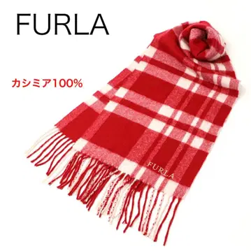 H4542-50 훌라 캐시미어 100% 체크 무늬 머플러