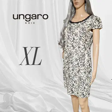 ungaro soie 도쿄 소와르 꽃무늬 미니 원피스