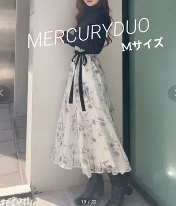 [ 새상품급 ] MERCURYDUO 플라워 도킹 코르셋 원피스 M