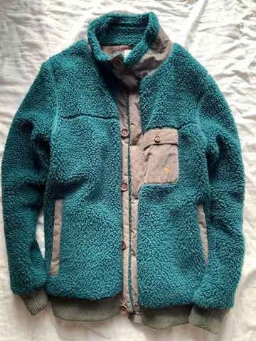 새상품급 GoHemp 보아 자켓 터콰이즈