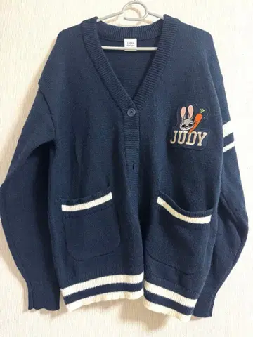 Disney 주토피아 JUDY 주디 가디건 L 택 없음 미사용품