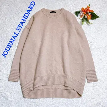 새상품급/저널 스탠다드 울 캐시미어 니트 크루넥 베이지