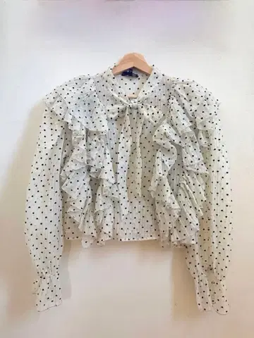 새상품급! 시스터제인 sisterJane 프릴 블라우스 하트 도트