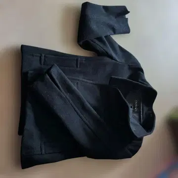 블랙 울 피코트 (36 사이즈)