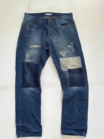 GLOBAL WORK 패치워크 데님 S