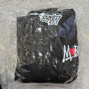 미사용 새상품 MOBB 모브 하트 후드티 블랙 M