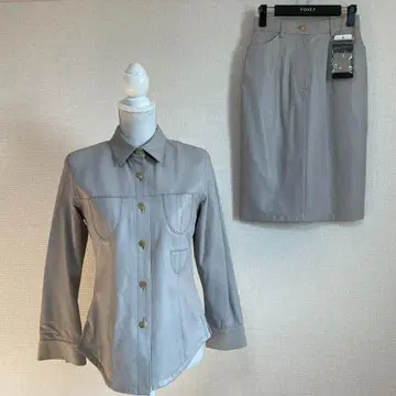 미사용 34만 ville d'azur 빌다주르 양가죽 수트 40/38