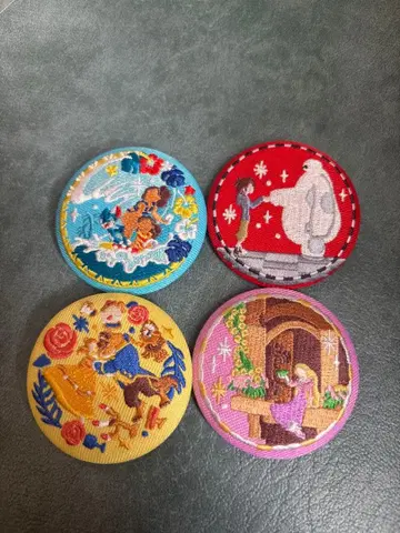 디즈니 자수 캔뱃지 묶음 판매