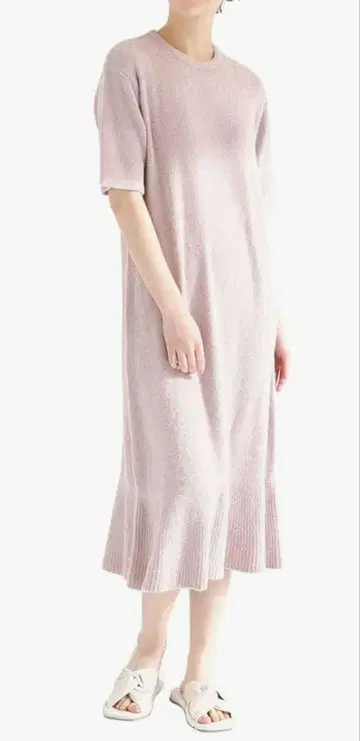 프랑프랑 모이스트 페더 니트 반팔 원피스