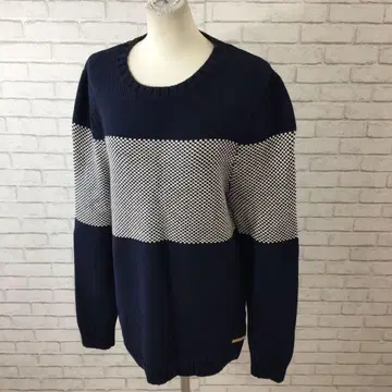 12.22 h335 리듬 니트 M 크루넥