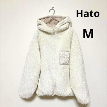 Hato 보아 후드티 후드 부착 화이트 아이보리 M 상당
