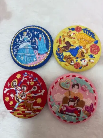 디즈니 자수 캔뱃지