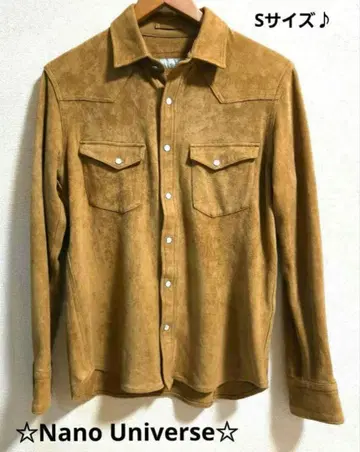 [새상품급] Nano Universe 스웨이드 라이크 웨스턴 셔츠