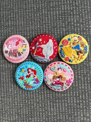 디즈니 자수 캔 배지 2
