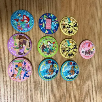 디즈니 자수 캔 배지 주토피아 토이스토리 라푼젤 아리엘