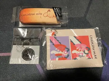 내일까지 판매 체인소 맨 키링 안경 케이스 파우치 세트