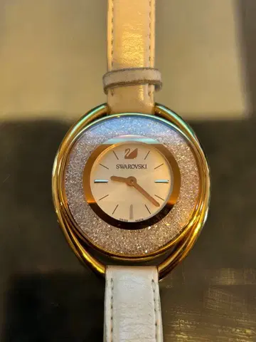 SWAROVSKI 쿼츠 손목시계 화이트/골드