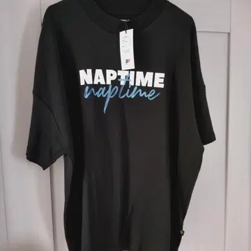 NAPTIME 블랙 T셔츠 오버 사이즈 NAPTIME