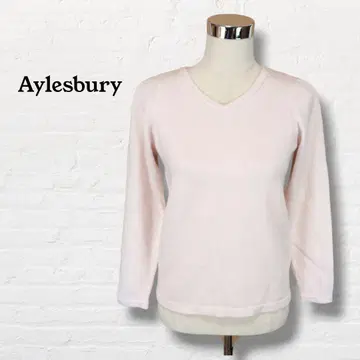 앨리스버리 캐시미어 혼방 V넥 니트 [ L ] 핑크