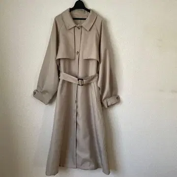 클래식 엘프 롱 코트 트렌치코트 M