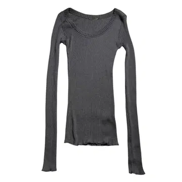 두지엠 클라세 리브 울 스웨터 티셔츠 카키