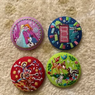 디즈니 자수 캔뱃지