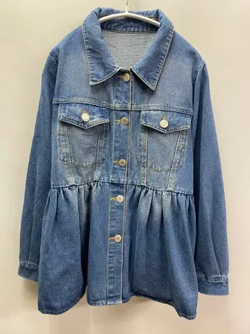 프로즈 베일 페플럼 데님 자켓 M