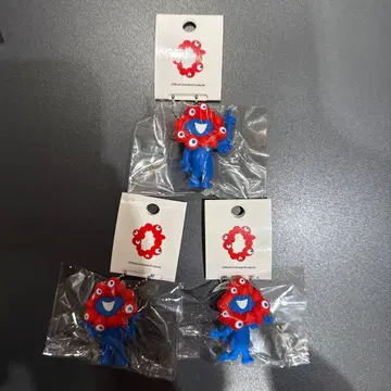 오사카 간사이 만박 미야쿠미야쿠 입체 PVC 마스코트 키링 3종 세트