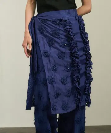 crinkle 크링클 프릴 레이온 랩 스커트 랩스커트