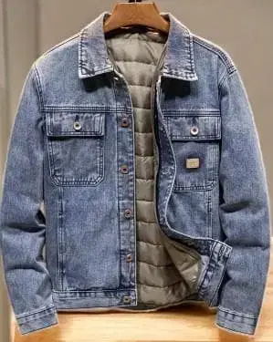 무료배송/미사용 새상품 빅 사이즈 데님 탈부착 가능 퀼팅 자켓