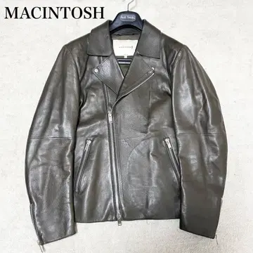최고급 매킨토시 더블 라이더 자켓 램 가죽 양가죽 브라운