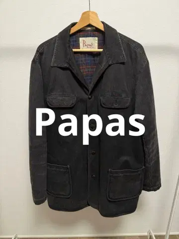 파파스 papas 커버올 자켓 블루종 남성용 코트