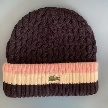 라코스테 케이블 짜임 니트 모자