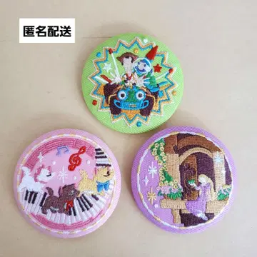 디즈니 자수 캔뱃지 2 토이스토리 라푼젤 아리따운 캣 마리