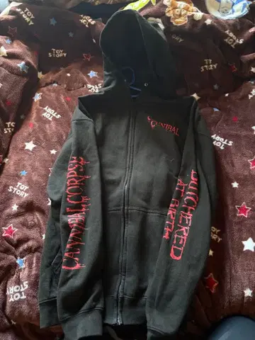 CANNIBAL CORPSE 블랙 풀 집업 아우터