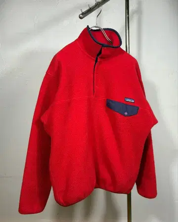 파타고니아 Synchilla 신틸라 스냅T 레드 남성용 M